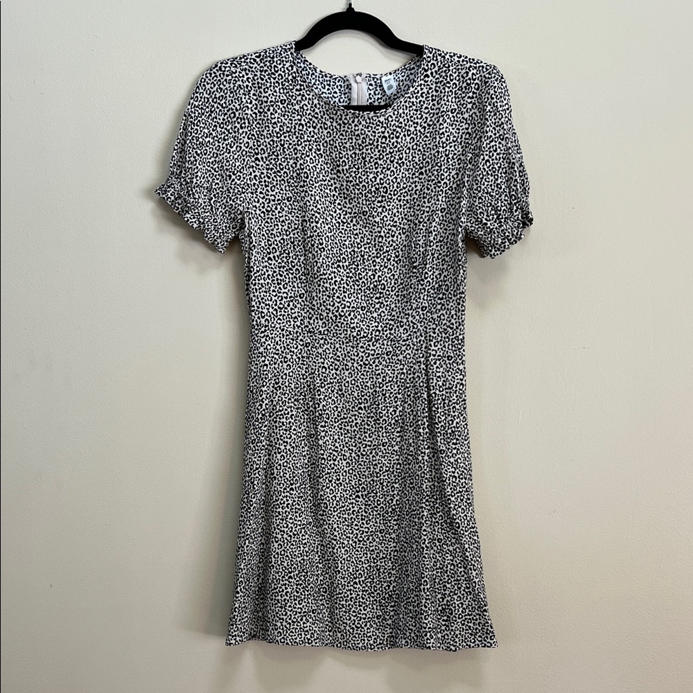 BP Black and White Patterned Mini Dress